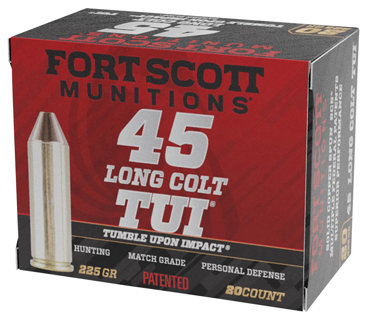 Fort-Scott .45 Colt 225gr Nickel-Plated – 20rd