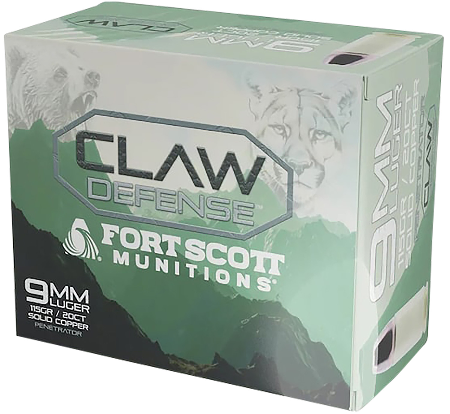 Fort Scott Munitions 9MM115SCVFNCD9mm Luger 115gr 20 Per Box/25 Case