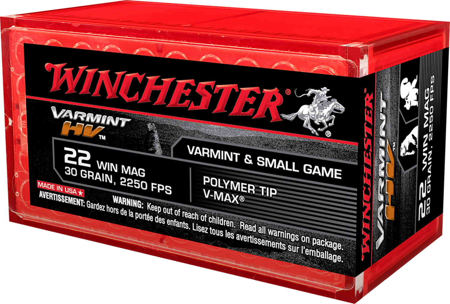 Hornady .22 WMR 30gr Brass – 50rd